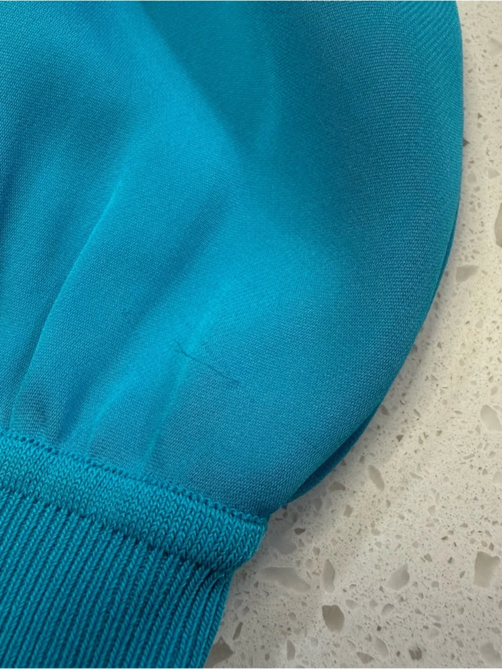 Theory Silk Blouson Dress Teal Aqua Sleeveless Medium - Picture 11 of 11